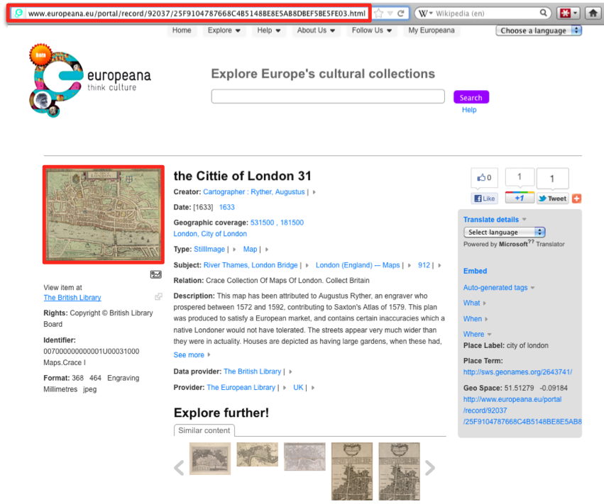 Europeana Aggregation